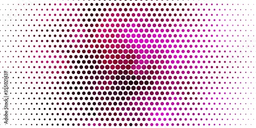 Light Pink vector backdrop with dots. Abstract illustration with colorful spots in nature style. Design for your commercials.