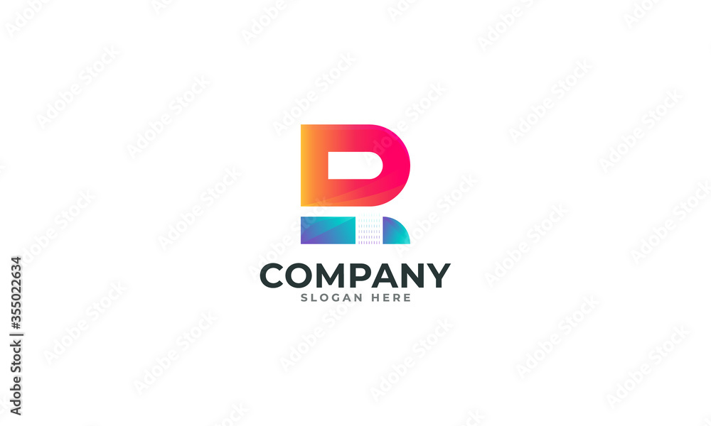 R modern letter logo design | R logo design template R modern letter logo design | R logo design template