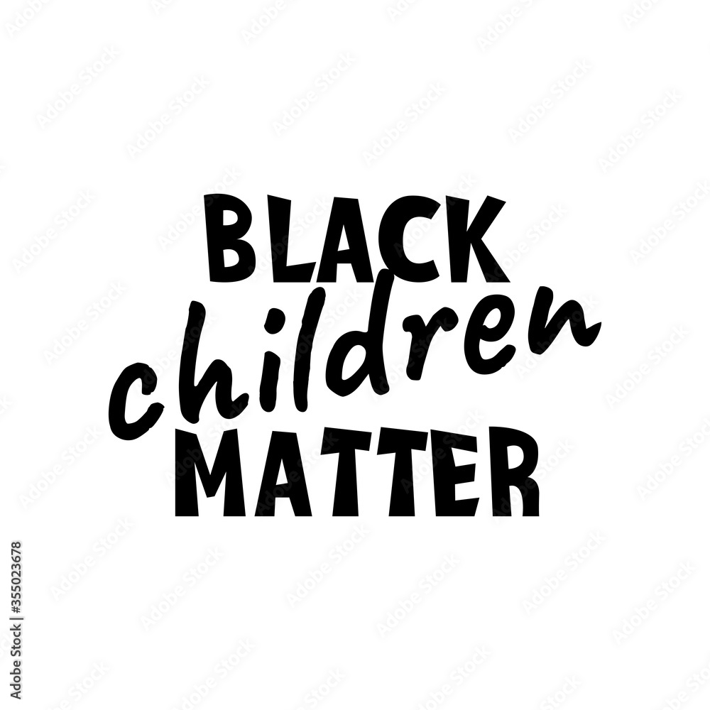 Obraz premium Black lives matter vector quotation poster to support movement of activists against racial discrimination, violence, protest for african american people, for human rights and freeedom, silhouette text