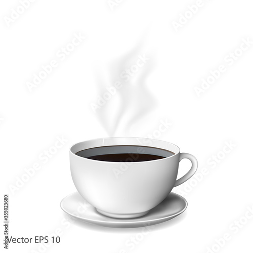 A mug of hot coffee.