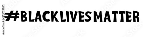 Black lives matter vector quotation poster to support movement of activists against racial discrimination, violence, protest for african american people, for human rights and freeedom, silhouette text