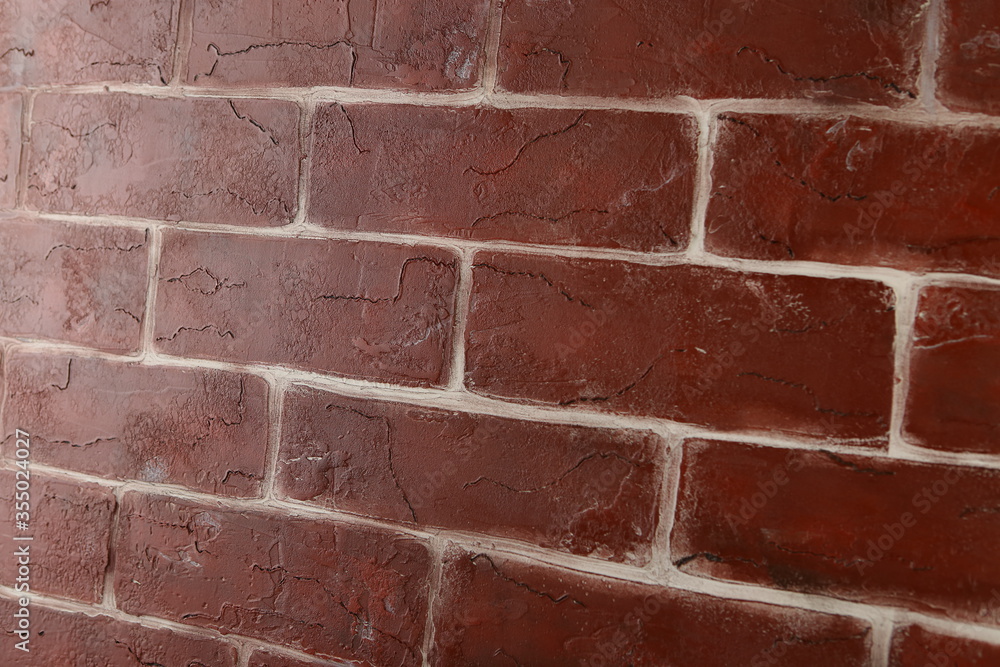 Obraz premium Vintage Old red brick wall texture background