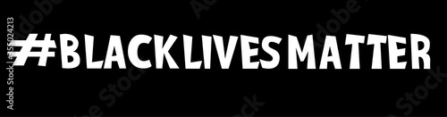 Black lives matter vector quotation poster to support movement of activists against racial discrimination, violence, protest for african american people, for human rights and freeedom, silhouette text