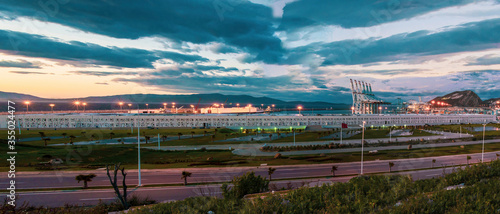 TANGIER, MOROCCO: New passenger terminals in Port of Tangier, Africa
