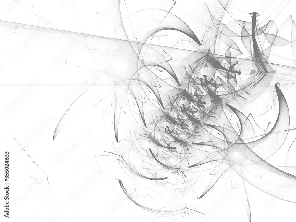 Naklejka abstract fractal background with light effect
