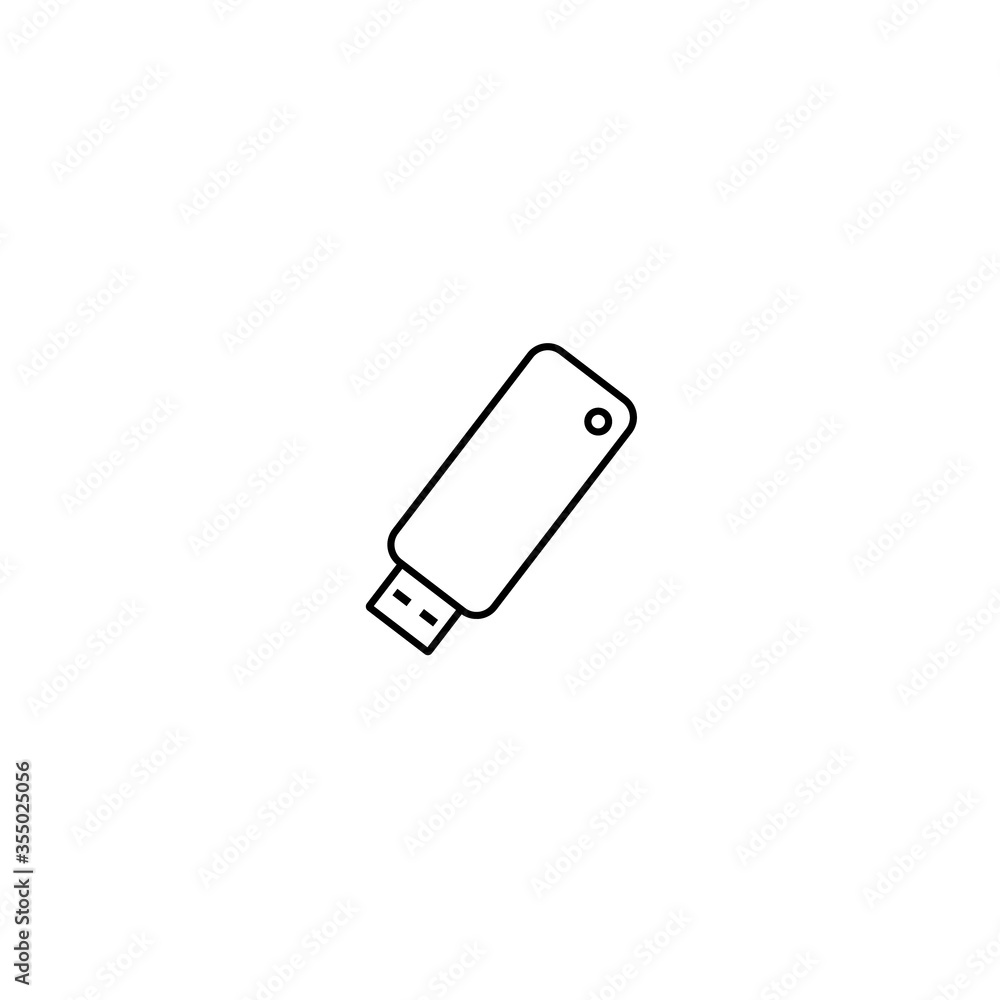 USB flash drive icon. USB flash drive icon.