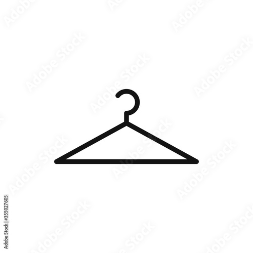 Hanger icon vector. Clothes hanger sign