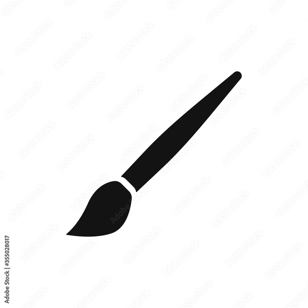 Brush icon vector. Artistic brush sign Brush icon vector. Artistic brush sign
