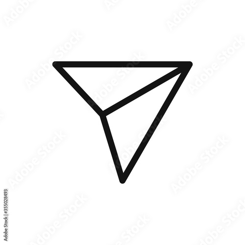 Send icon vector. Simple send sign