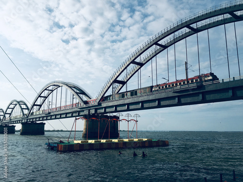 Photography Photo Of Bridge Over A River In India