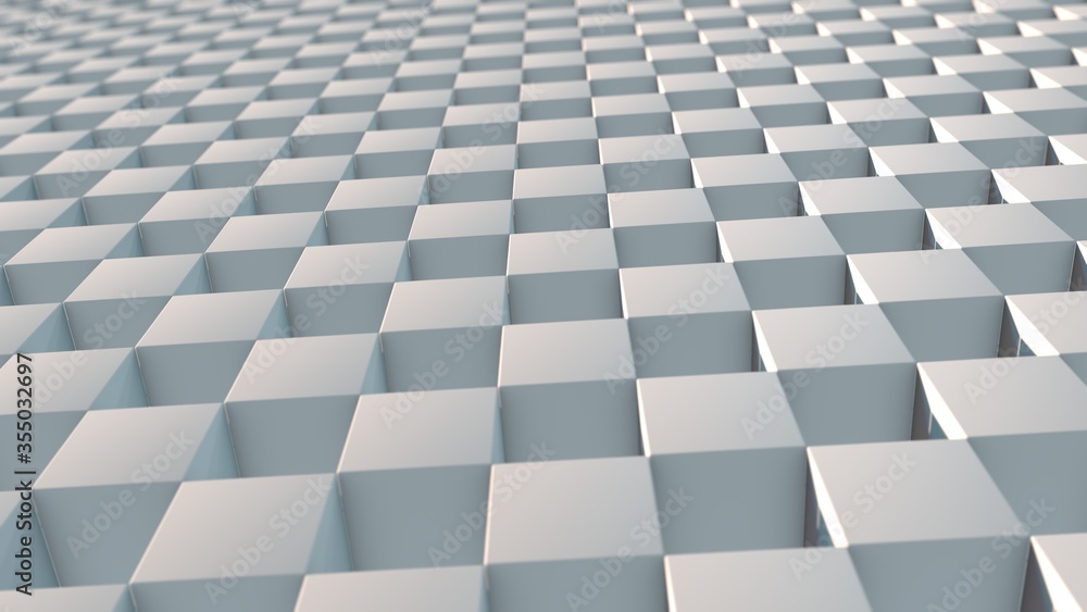 3D rendering of an abstract background from a set of cubes in a strict staggered order. Background image for screensavers and futuristic design. The idea of order, mathematical precision. 3D rendering of an abstract background from a set of cubes in a strict staggered order. Background image for screensavers and futuristic design. The idea of order, mathematical precision.
