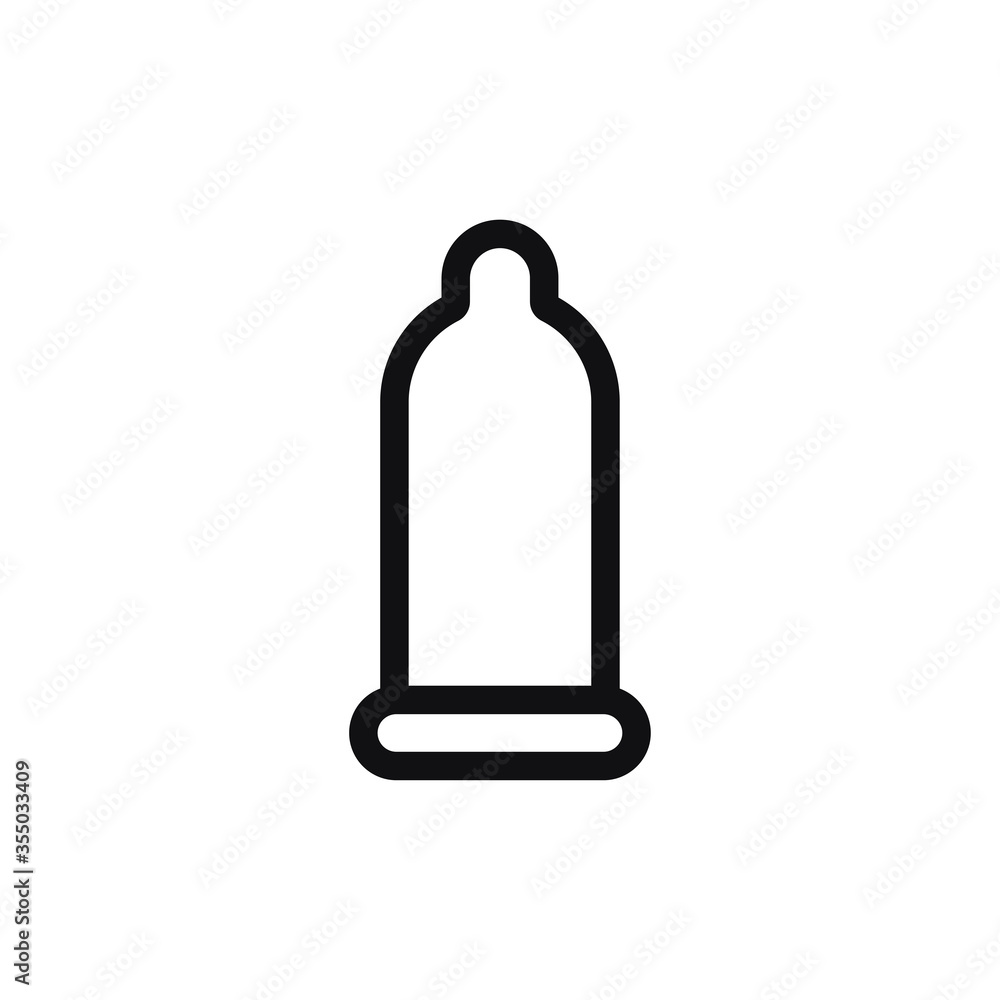 Condom icon vector. Simple condom sign, Protect symbol Condom icon vector. Simple condom sign, Protect symbol
