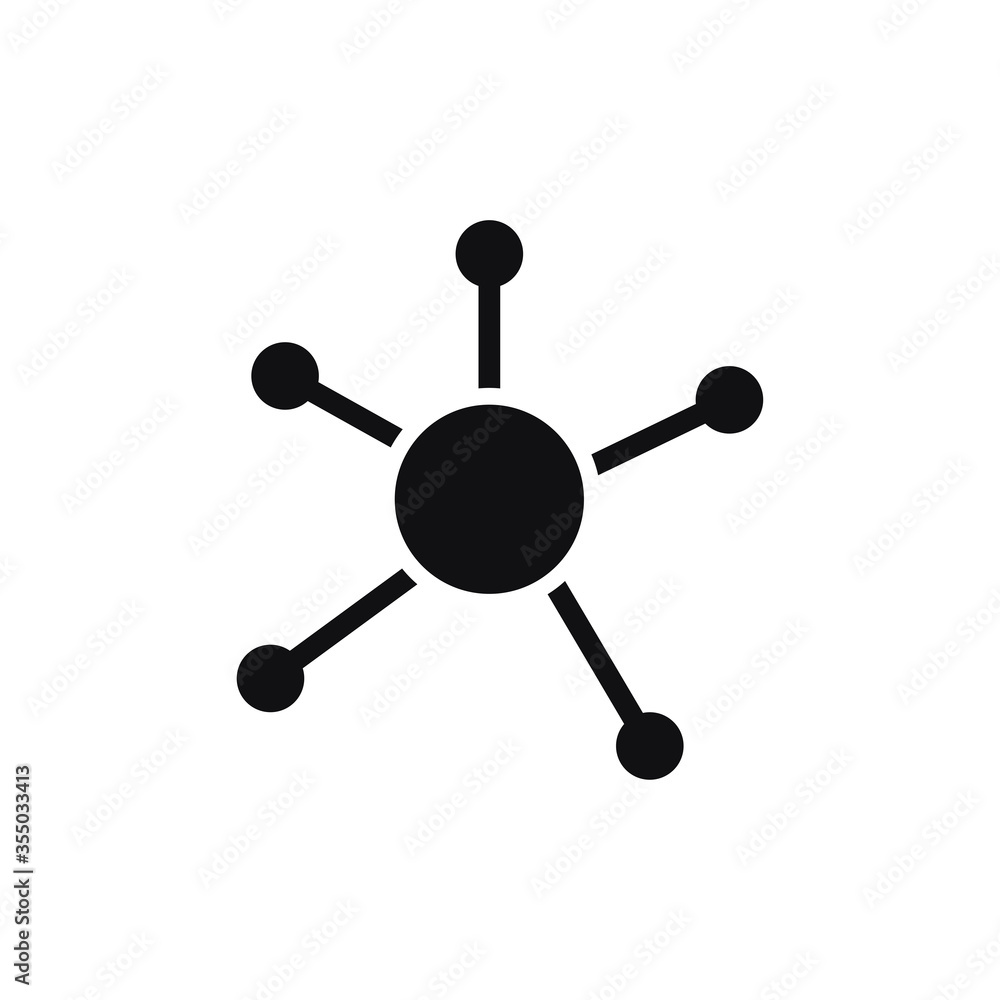 Business network icon vector. Social network sign Business network icon vector. Social network sign