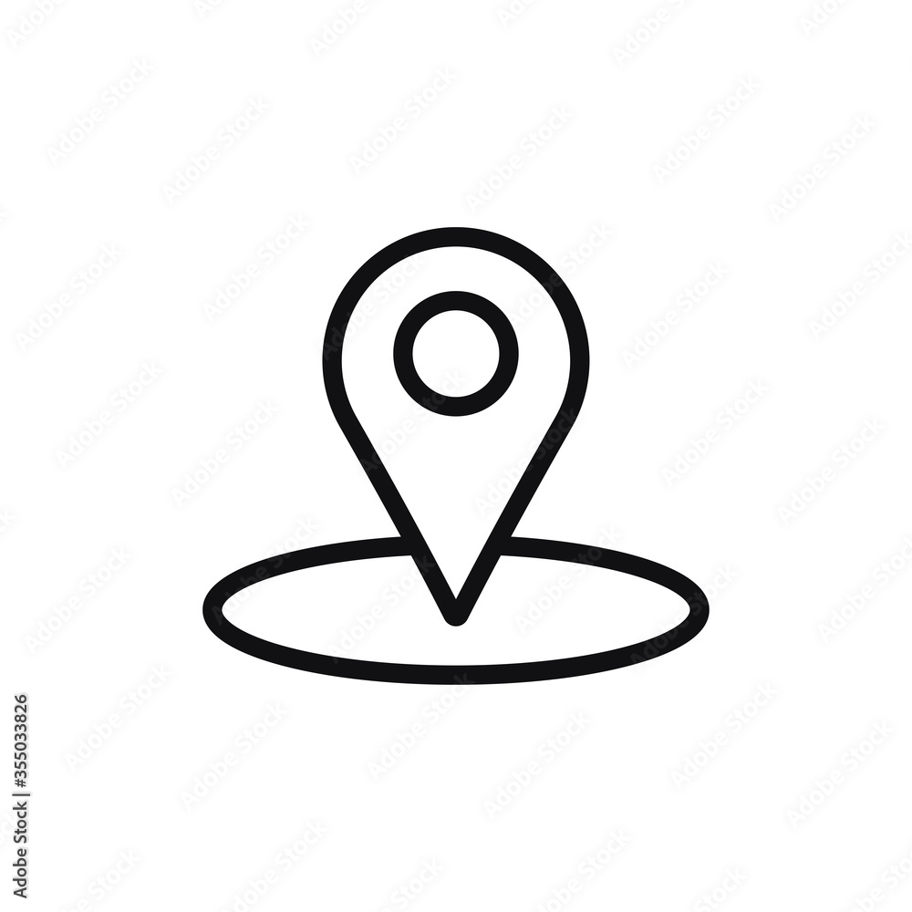 Location icon vector. Simple location sign Location icon vector. Simple location sign