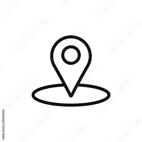 Location icon vector. Simple location sign