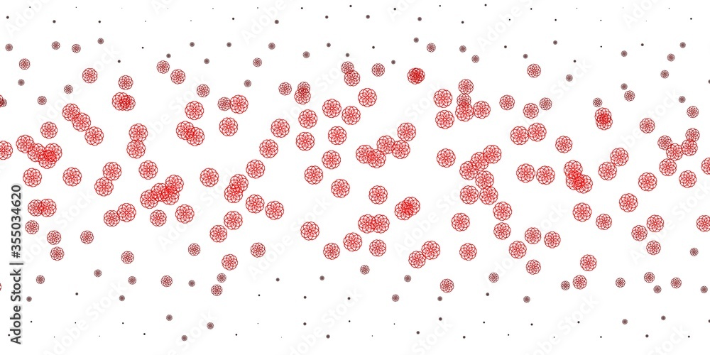 Light Red, Yellow vector texture with memphis shapes. Light Red, Yellow vector texture with memphis shapes.