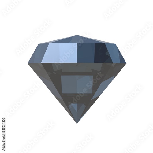 Diamond Black in 3D. Tapas. Stone. Jewellery (ID: 355034800)