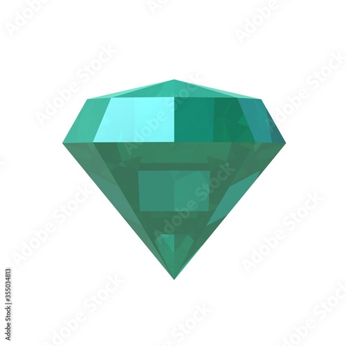 Diamond Green in 3D. Tapas. Stone. Jewellery (ID: 355034813)
