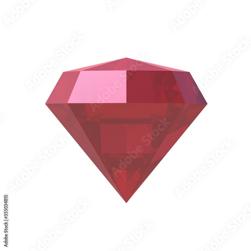 Diamond Red in 3D. Tapas. Stone. Jewellery (ID: 355034815)