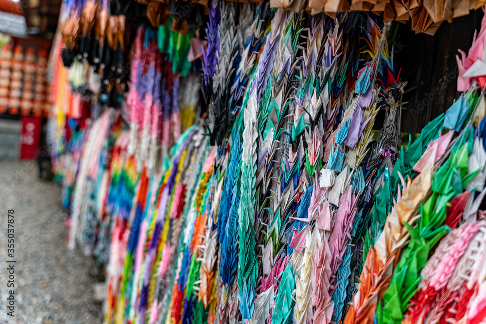 Origami Cranes at Japan Temple