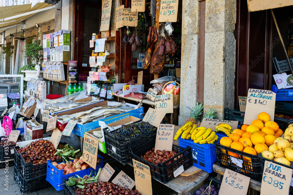 fresh vegetables at a street marketin portugal