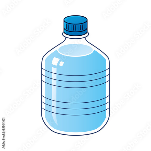 Big water bottle isolated