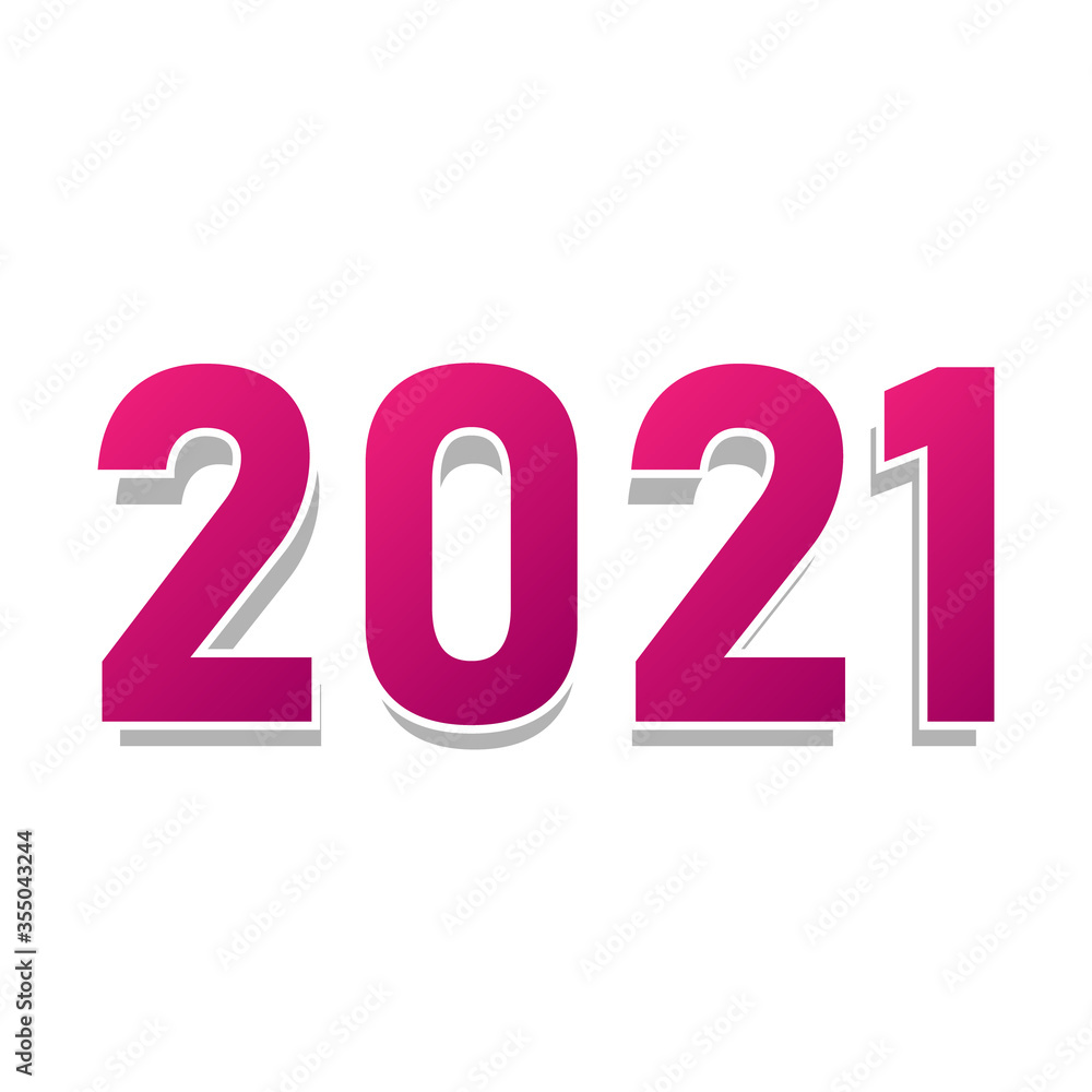 2021 happy new year. number colored pink and purple vector stock isolated on white background eps10 design 2021 happy new year. number colored pink and purple vector stock isolated on white background eps10 design