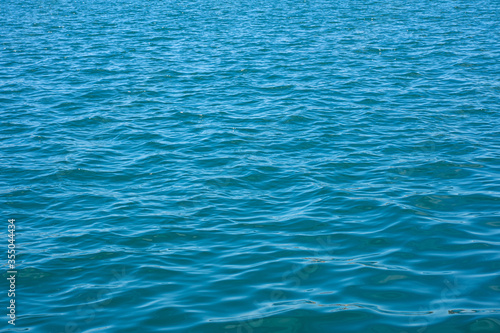 Blue sea waves background. Ocean water texture. © canduca