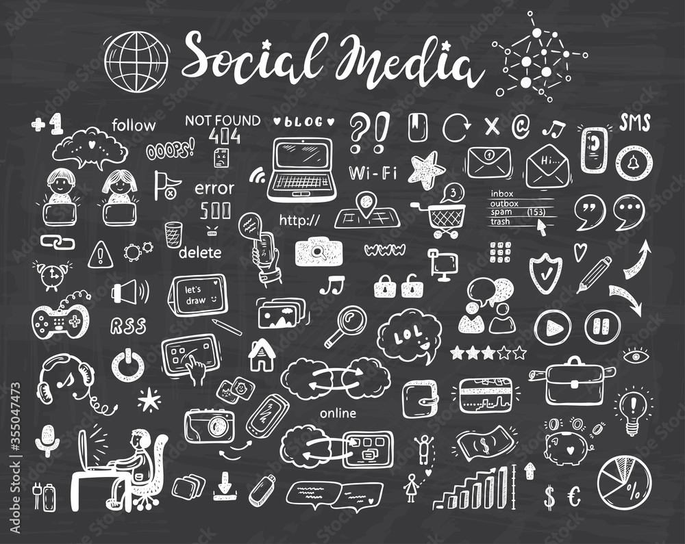 Internet of Things. Hand drawn Doodle Cloud Computing Technology and Social Media Icons Vector Set
Internet of Things. Hand drawn Doodle Cloud Computing Technology and Social Media Icons Vector Set