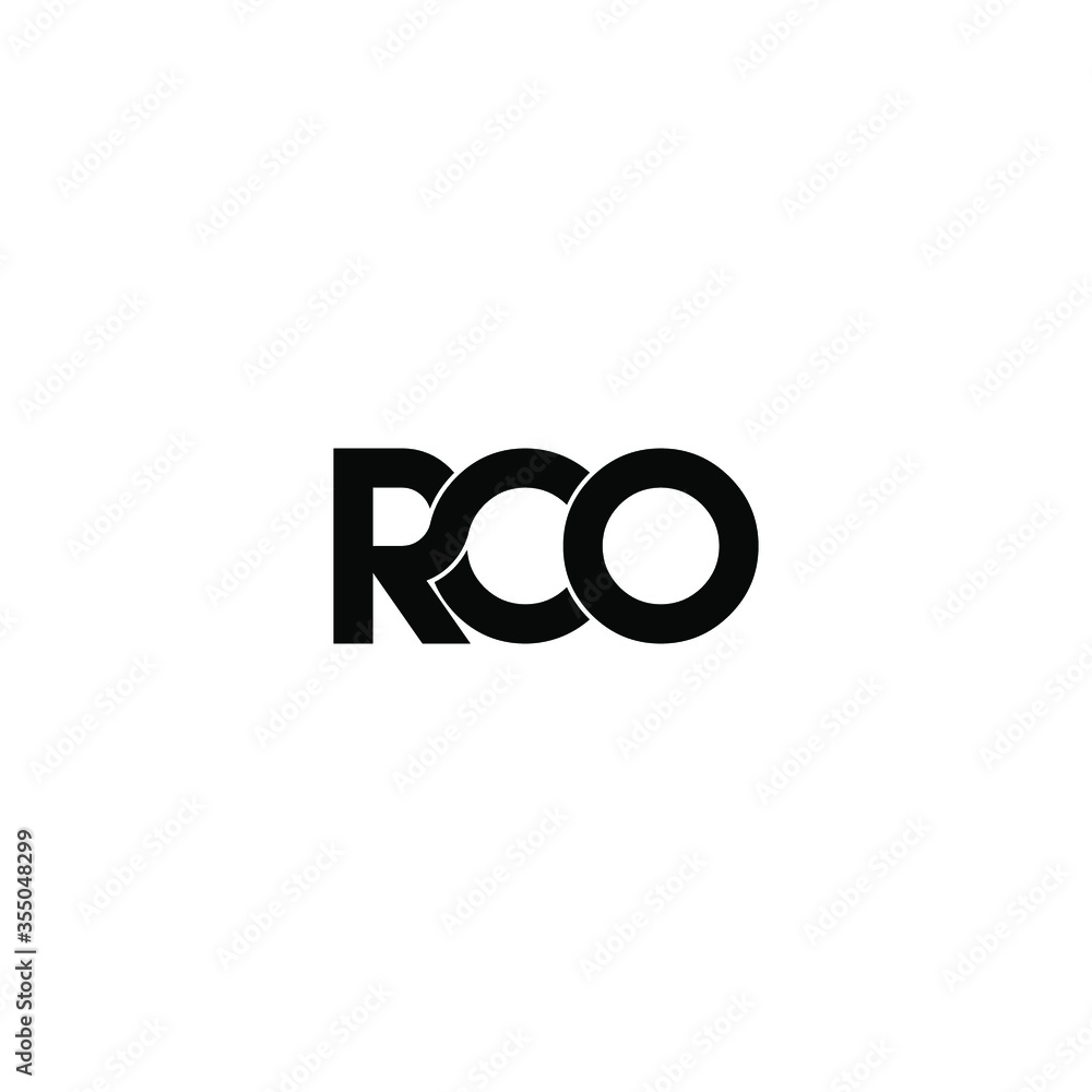 rco letter original monogram logo design rco letter original monogram logo design