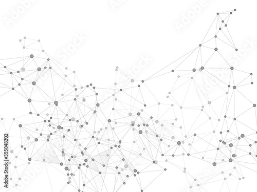 Block chain global network technology concept.