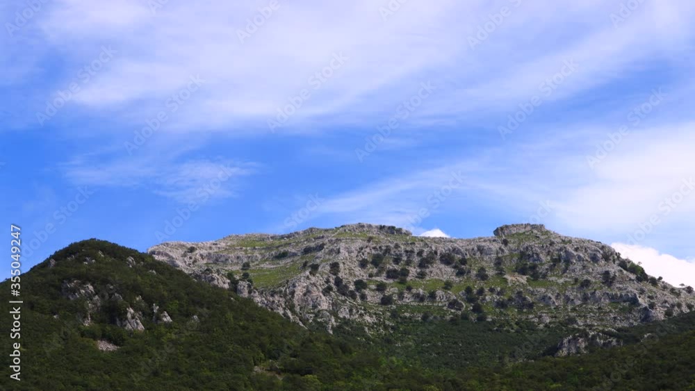 Time lapse of Mount Candina in the Liendo Valley in the Eastern Coastal Cordillera in the Autonomous Community of Cantabria by the Cantabrian Sea in northern Spain, Europe Time lapse of Mount Candina in the Liendo Valley in the Eastern Coastal Cordillera in the Autonomous Community of Cantabria by the Cantabrian Sea in northern Spain, Europe