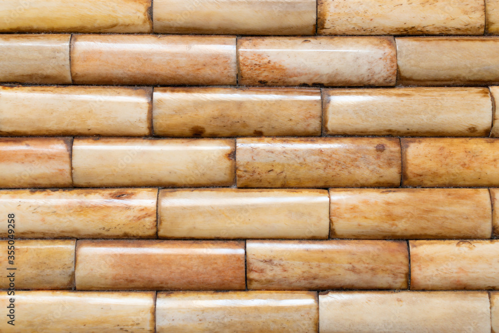 Horizontal glossy bamboo pattern with visible bamboo grain Horizontal glossy bamboo pattern with visible bamboo grain