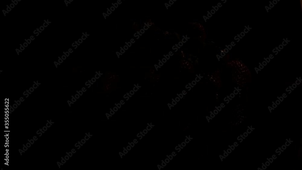 Pile Of Strawberries On Black Background Pile Of Strawberries On Black Background