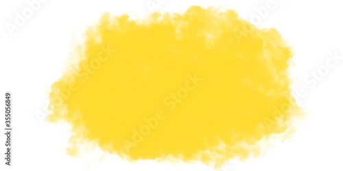 abstract yellow watercolor background with copy space for your message