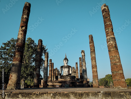 Sukothai historical park, Unesco world heritage, Thailand photo