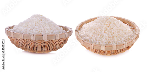 Japanese rice isolated on white background