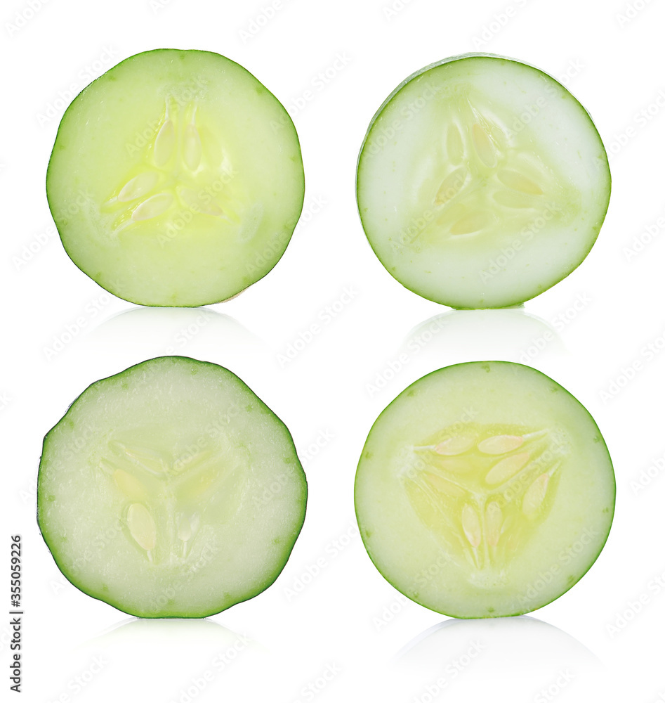 Fresh cucumber isolated on white background Fresh cucumber isolated on white background