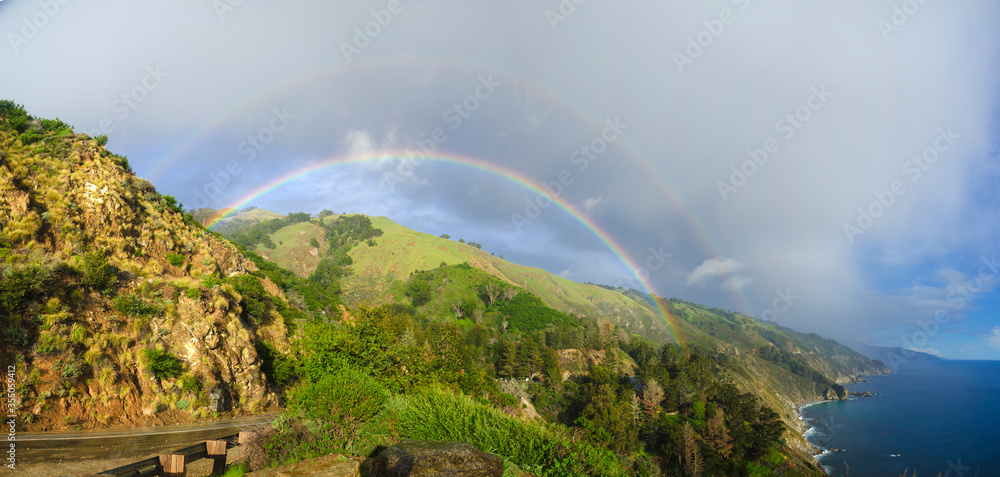 Rainbow, Big Sur Area, California, USA