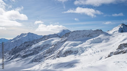 Wallpaper Mural Time lapse of snow mountain at Jungfrau in Switzerland Torontodigital.ca