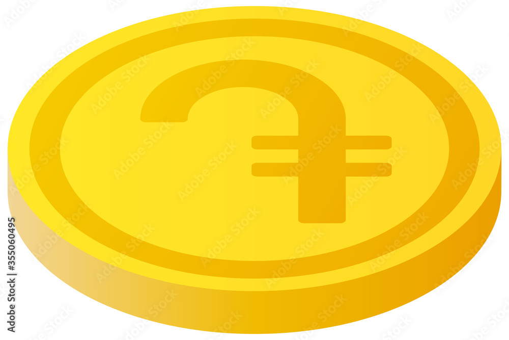 Obraz premium The Dram currency symbol coin