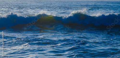 Large Waves on Rockaway Beach  Pacifica  California  USA