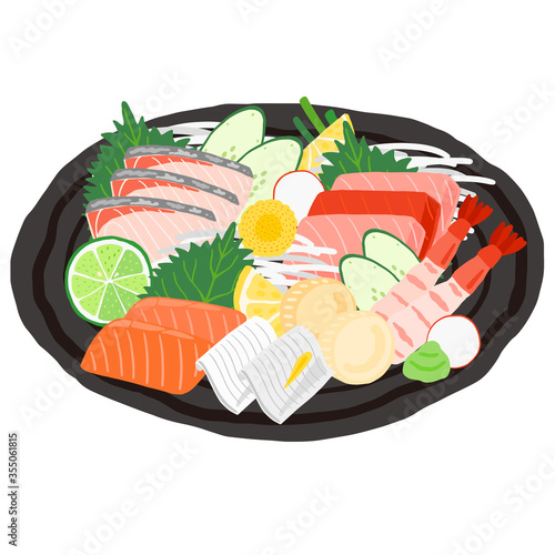 お刺身の盛り合わせ　大皿料理