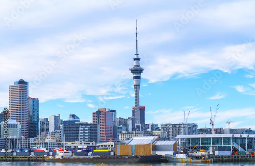 Landscape View to Auckland City Landmark, New Zealand