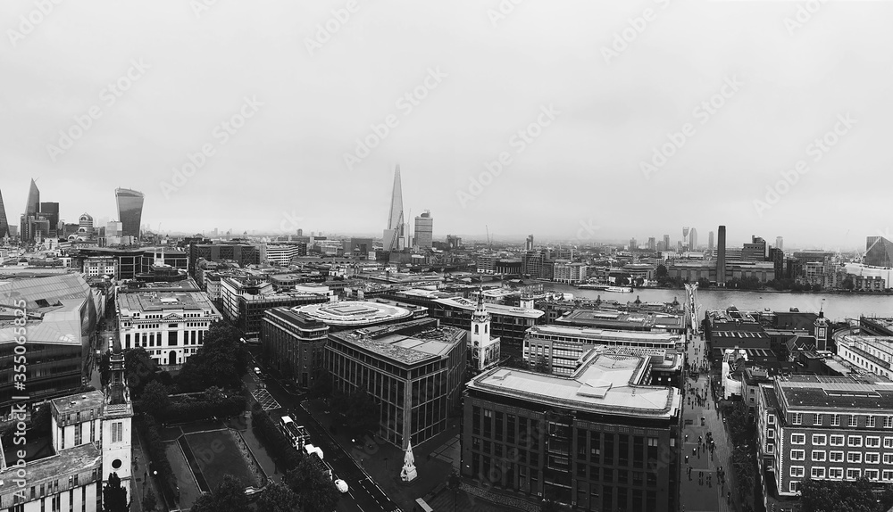 View from the top B&W