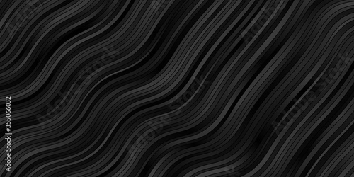 Dark BLUE vector pattern with curved lines. Colorful illustration, which consists of curves. Design for your business promotion.
