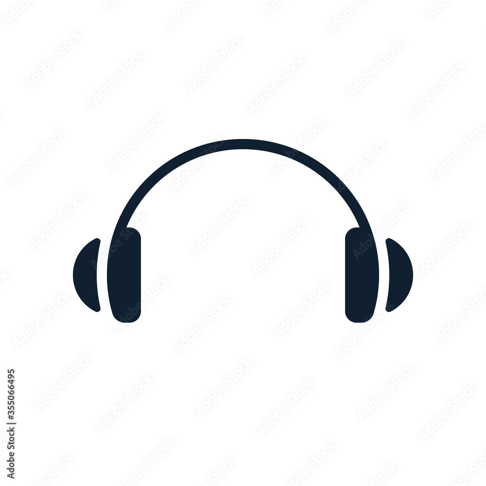 Headphones minimal icon.