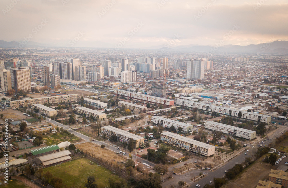 Obraz premium aerial view of the city