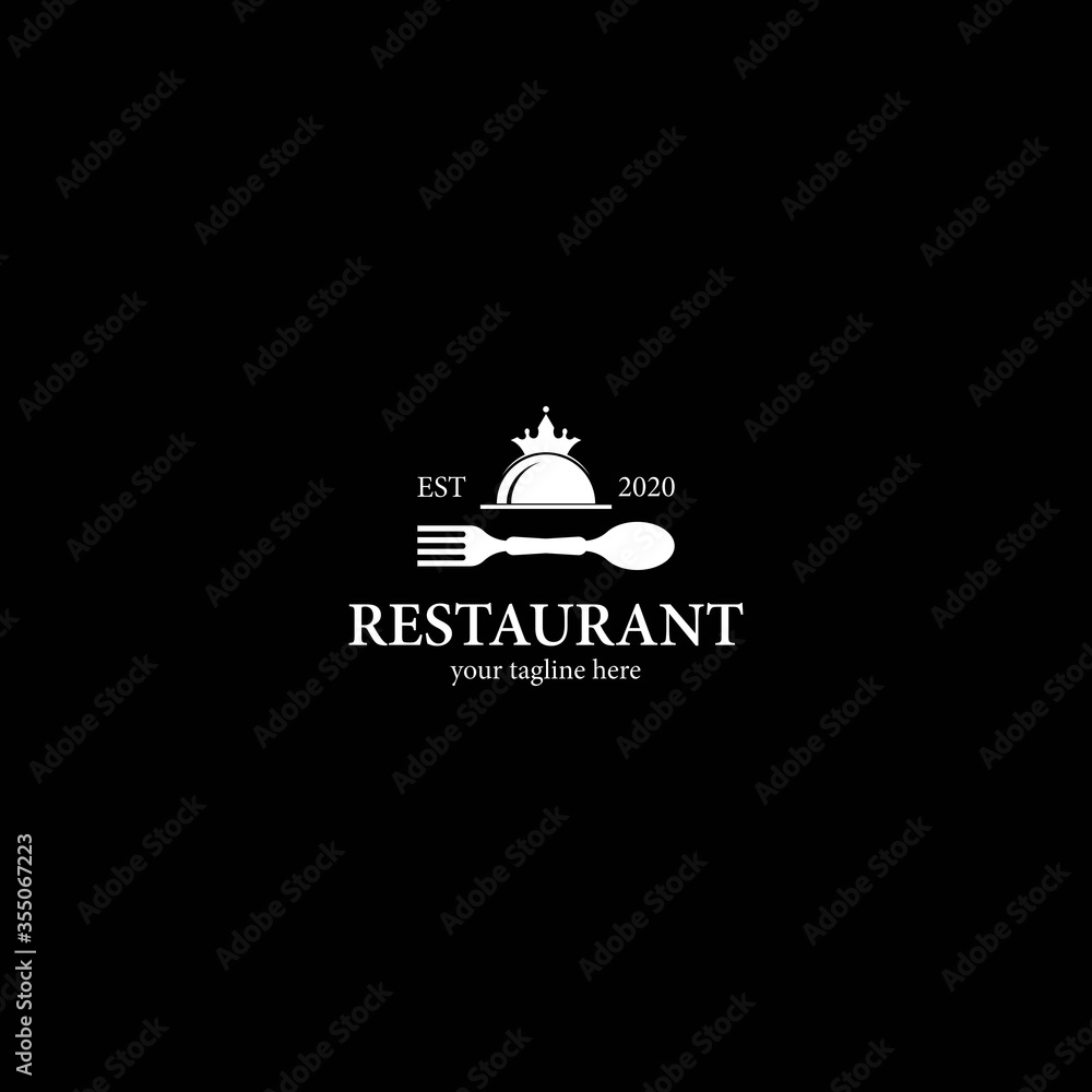 Restaurant logo template vector icon design