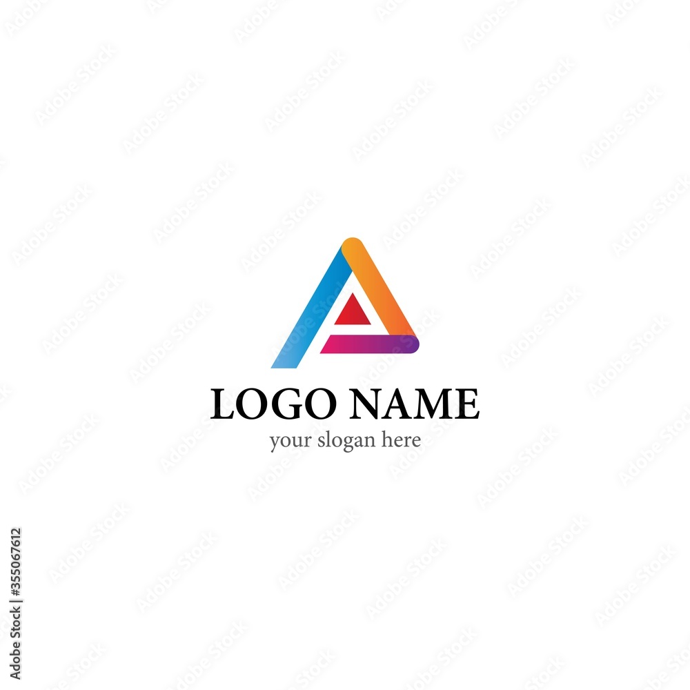 A Letter logo business template vector icon A Letter logo business template vector icon